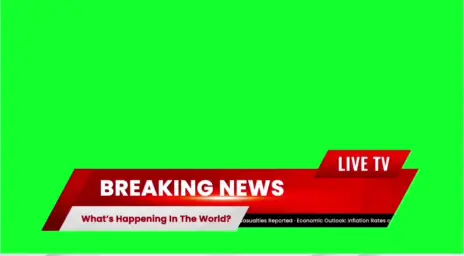 Breaking news green screen