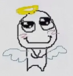 فرشته در حال لبخند زدن