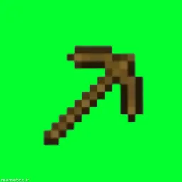 کلنگ چوبی ماینکرفت پرده سبز