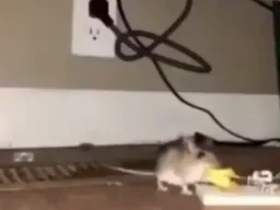 موش درحال آواز خواندن