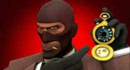 اسپای درحال اشاره به ساعت