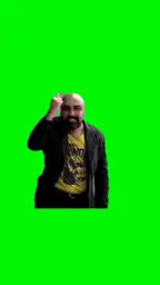 Green screen I sat for a minute