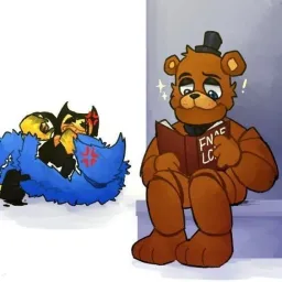 دو نفر درحال دعوا و فردی درحال کتاب خواندن