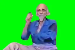 پیرمرد روانی درحال آهنگ خوندن - پرده سبز