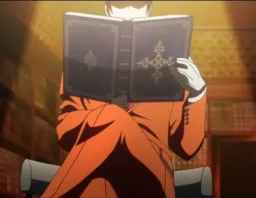 مردی درحال خواندن کتاب