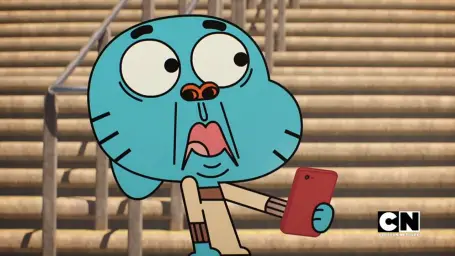 Gumball shocked