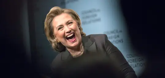 Hillary Laughing