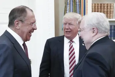 Trump Russians laugh