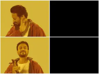 No-Yes Irrfan Khan Hindi Medium meme