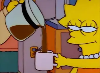 Lisa Simpson Coffee That x shit