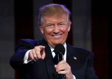 Trump laughing at haters