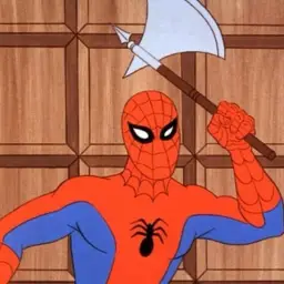 60's spiderman axe