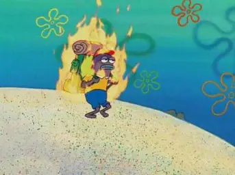 Spongebob Fire Fish