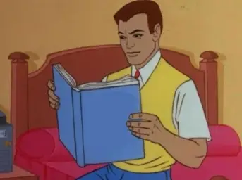 Peter Parker Reading Book