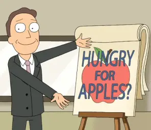 Jerry Smith: Hungry for Apples? (Rick and Morty)