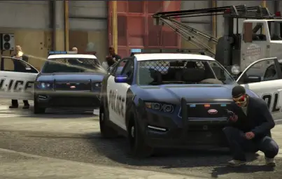 GTA V Police Shootout