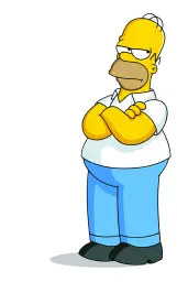 Homer Simpson Arms Crossed - Pff, Fine, pissed