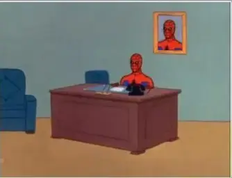 Sitting Spiderman