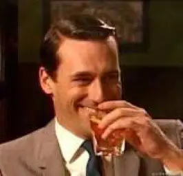 Don Draper laughing