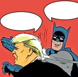 Batman Slapping Trump