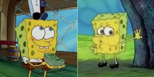 SpongeBob has money problems