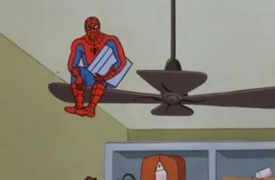 spiderman - the floor is lava template