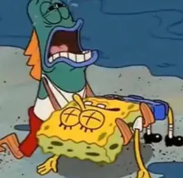 Crying Spongebob Lifeguard Fish