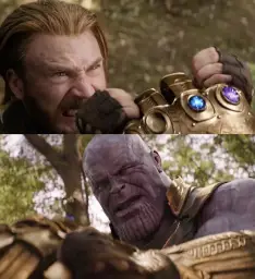 Avengers Infinity War Cap vs Thanos