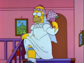 Homer Simpson Wedding Dress