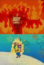 Spongebob Fire