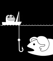 Pepe the Frog fishing