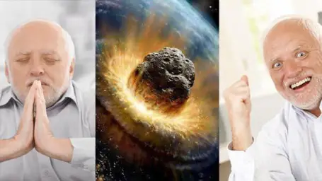 Harold prays for meteor