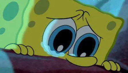 crying spongebob