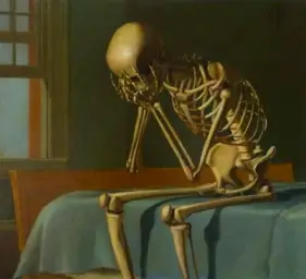 Sad skeleton