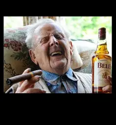 OLD MAN LAUGH CIGAR BOOZE BLANK