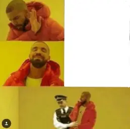 Drake with police