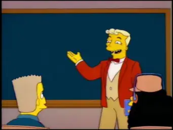 Simpsons Monorail Chalkboard