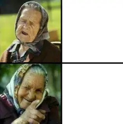 old women drake meme TN