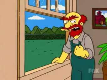 Groundskeeper Willie from the simpsons