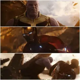 thanos and iron man