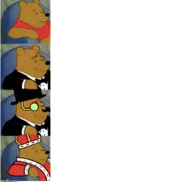 4 Panel Fancy Pooh