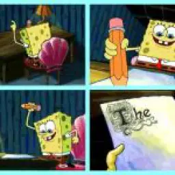 Spongebob Writing