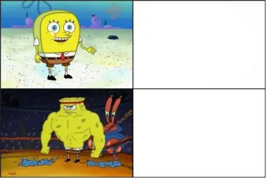 Spongebob weak vs strong