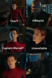 Thor Unavailable Captain Marvel Off World