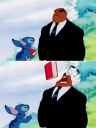 Stitch Throws a Book