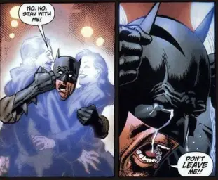 Batman crying