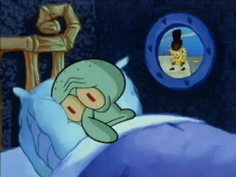 scared squidward