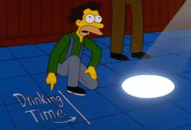 simpsons drinking time