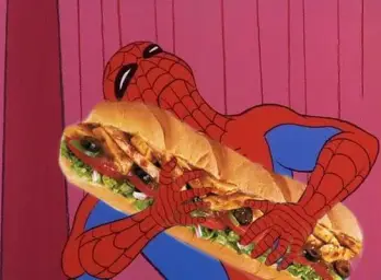 Spiderman sandwich