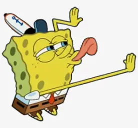 Spongebob licking